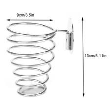 Stainless Steel SpiraL Shaped Hairdryer Support Holder Wall Mounted Hair EDVF