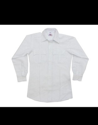 10x LARGE (5x short/5x Long) First Class *WHITE* Uniform Shirts 100% Polyester
