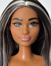 Gorgeous Play line KARL DAISY Hybrid Barbie Doll Brown Highlights Hair Swimsuit