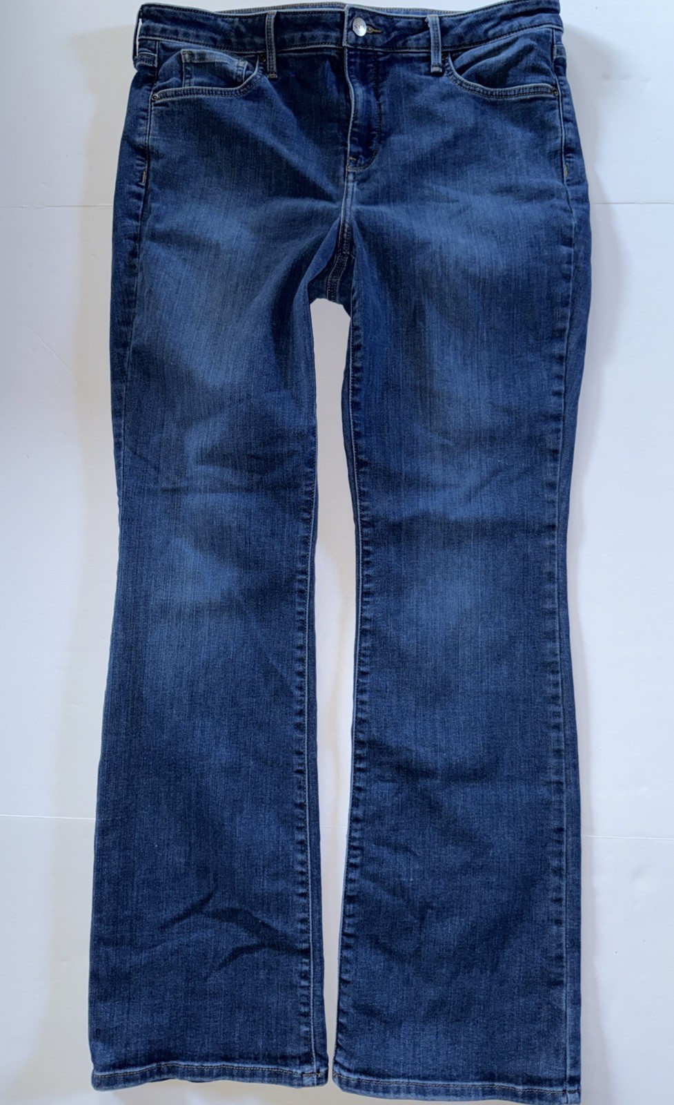 Women 14 X 31&rdquo; Boot Cut Mid Rise Dark Wash Denim Stretch B