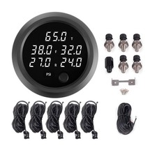 Cnwzymx Air Bag Pressure Gauge Five Digital Display 0-232psi 16bar For Air ...