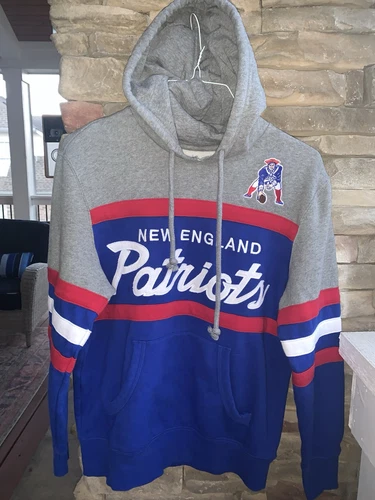 Felpa con cappuccio uomo MITCHELL & Ness New England Patriots Head Coach Medium Throwback
