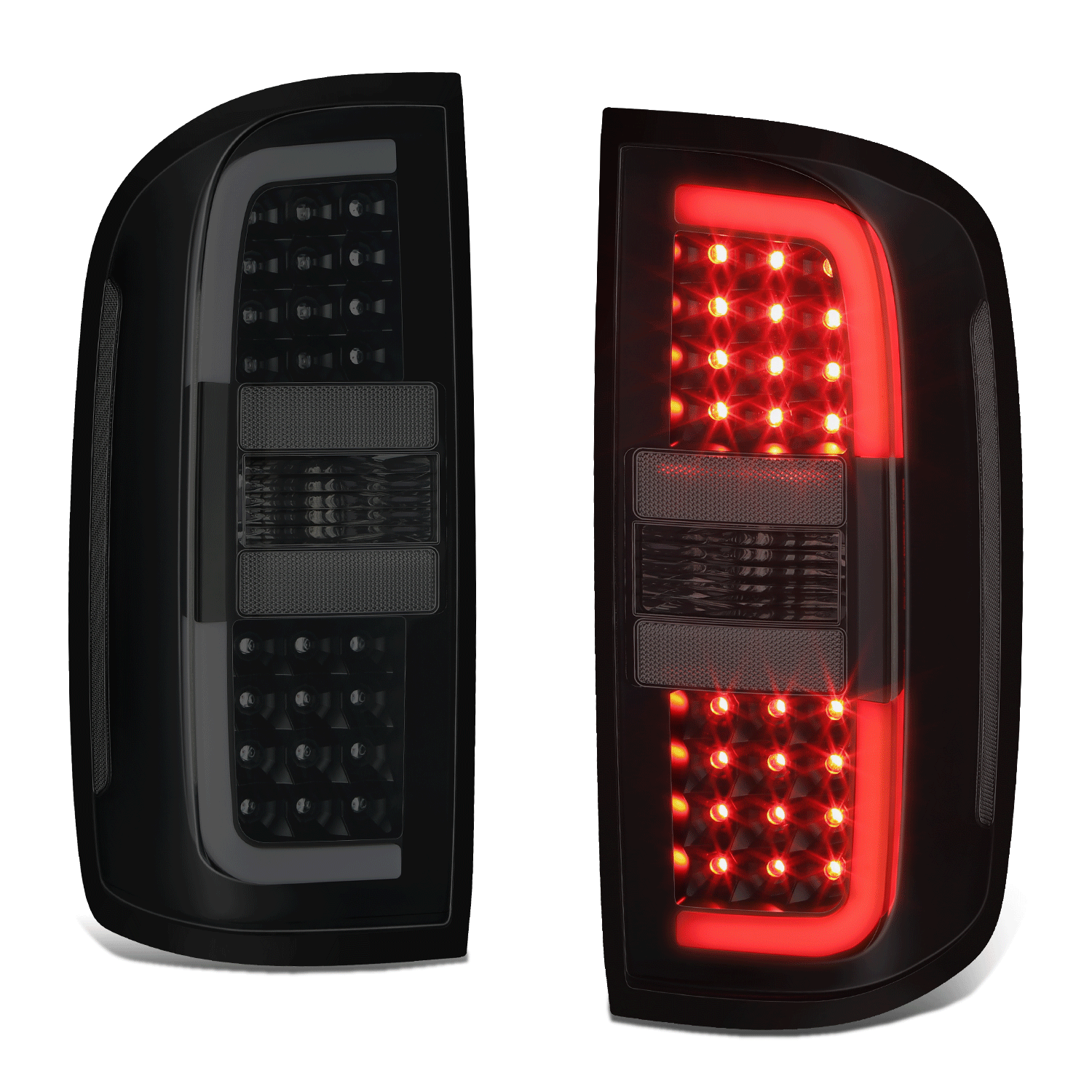 Smoked 3D LED Tail Lights for 2015-2022 Chevy Colorado  