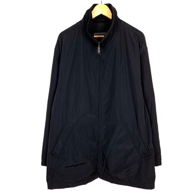 CAMEL COLLECTION Herren Jacke Größe IT52 (XL) Schwarz Mantel Stehkragen...