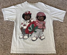 Vintage 90s Ohio State Buckeyes Brutus 2 Sided Big Logo Rap Tee T Shirt Large