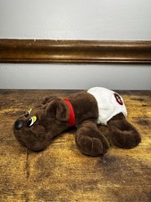 Pound Puppies Puppy Dog Plush Hasbro Diaper Brown 8 Inch Red Collar 2019