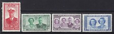 Basutoland Stamps SG 32-35 sc 35-38 King George VI Royal Visit Set 1947 MNH