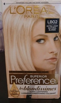 L'Oreal Superior Preference Permanent Hair Color LB02 Extra Light Natural Blonde
