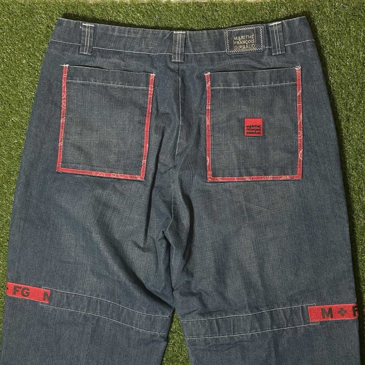 Vintage Marithe Francois Girbaud Baggy Jeans 42M Shuttle Tape Red