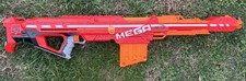 Red Nerf N-Strike Elite Mega Centurion Sniper Dart Gun w/ Clip Magazine WORKS 