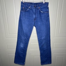 VTG Levis Mens Orange Tab Jeans 30x32 ACTUAL SZ 29x31 Straight Fit Dark Wash