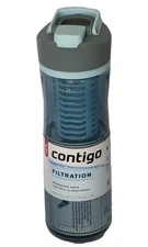 Contigo Filtration 24 oz. Clybourn Chill Free-Flow Plastic Water Bottle New