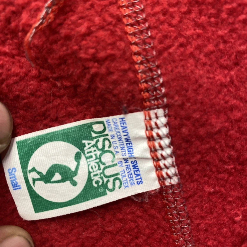 Винтажные мужские штаны Wisconsin Badgers маленькие красные 80-е 90-е тренировочные штаны для колледжа США - Изображение 4 из 4