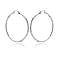 2mm Thickness Stainless Steel Plain Round Hoop Earrings, 16mm to 60mm