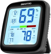 SMARTRO SC42 Professional Digital Hygrometer Indoor Thermometer Room Humidity Ga