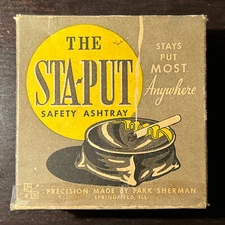 Park Sherman Sta-Put Safety Ashtray No. 1297 Bronze