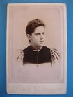 Antique Cabinet Card Photo of Victorian Woman by S. Piper from Manchester, N. H. — photo 1