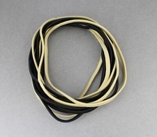 Beige Black set pack 12 stretch elastic sport headband no metal 3/16" hair band