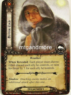 Lord of the Rings LCG  - 1x Bitter Cold  #037 - The Road Darkens