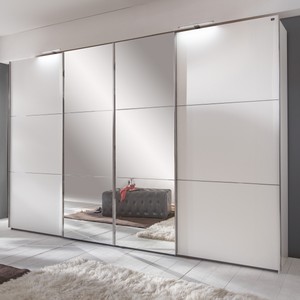 Schwebetürenschrank Escape Alpinweiß Kleiderschrank mit ...