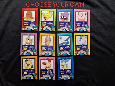 Choose Your Own Bandai Kids Pokemon Sticker Seal Japanese Vintage Nintendo