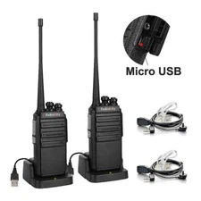 US Radioddity GA-2S UHF Long Range Walkie Talkie VOX Squelch Two way Radio