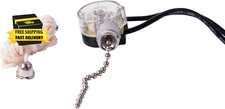 GSW-31 Electrical Pull Chain Switch, SPST, ON-OFF, 6 A/125V AC, 6 Inch Wire Term