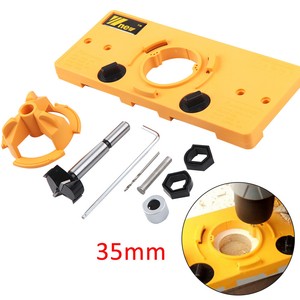 35MM Concealed Hinge Hole Guide Jig Forstner Drill Bit 