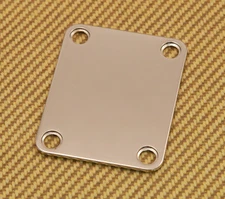 ENP4-N Nickel Standard 4-Bolt Neck Plate w/ Screws For Fender Guitar & Bass