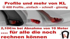 Kantenschutz Kantenschutzprofile Keder Klemm Band Gummi Profil PVC Blech 3 - 6mm