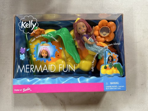 Barbie 2001 African American Kelly Mermaid Fun Doll Mattel #52886 new in box C25