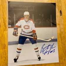 BRIAN ENGBLOM CANADIENS SIGNED / AUTOGRAPHED 8X10 PHOTO NICE!!