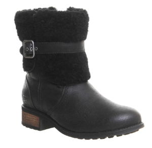 ugg leather boots with fur inside