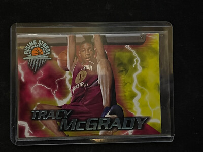 Tracy McGrady 1997 WHEELS Rising Storm ROOKIE THUNDER DRAFT PICK Card #9