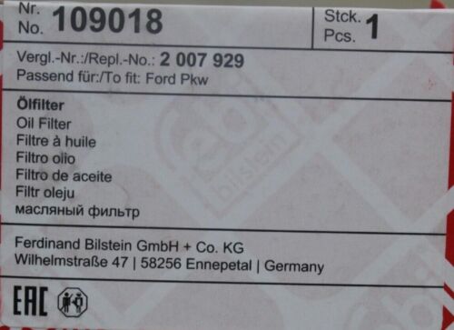 Wartungskit 2,0 Ecoblue Diesel Ford Transit Tourneo Custom ab 28.06.21 55533844 - Bild 3 von 9