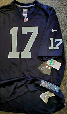 LAS VEGAS RAIDERS DAVANTE ADAMS #17 MENS OFFICIAL NIKE BLACK GAME