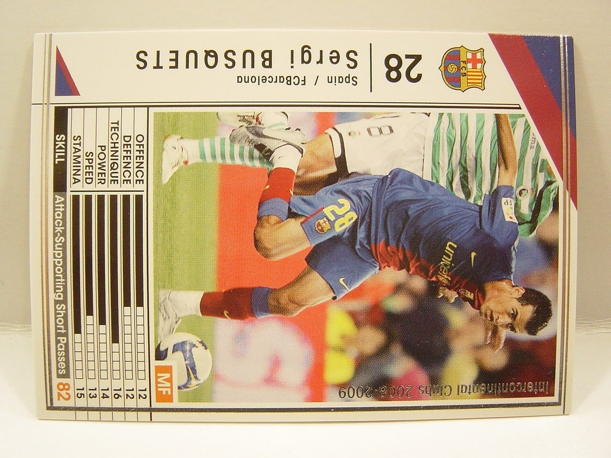Panini WCCF 2008-09 Sergio Busquets Burgos 1988 Spain No28