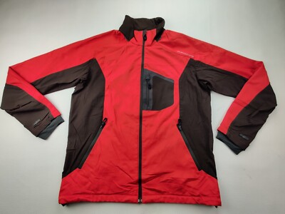 Columbia Titanium Interchange Men's Large Red/Brown Long Sleeve Full Zip Jacket 