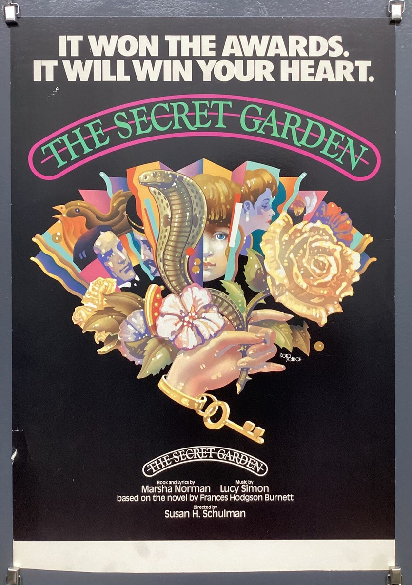 The Secret Garden Vintage Original Window Card Poster 1991 | eBay