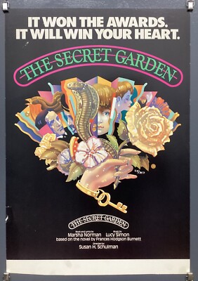 The Secret Garden Vintage Original Window Card Poster 1991 | eBay