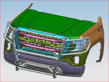 Kasei Grille Guard Brush Protector Modular Black Fit 2019-2021 Gmc Sierra 1500 Kasei Grille Guard Brush Protector Modular Black Fit 2019-2021 Gmc Sierra 1500