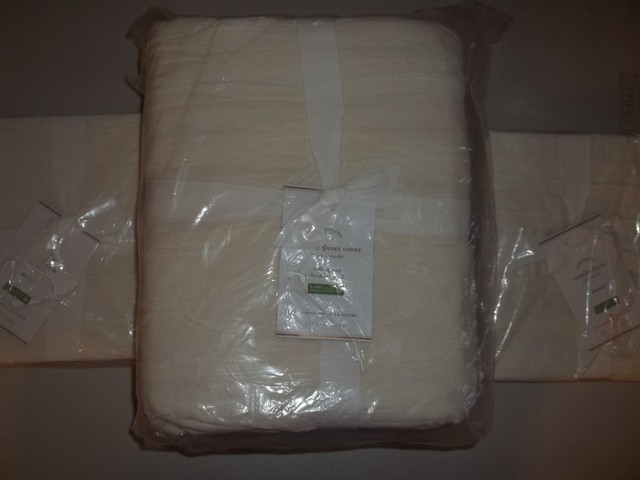 Pottery Barn Camille Duvet Cover Full Queen W 2 Standard Shams Pottery Barn Camille Duvet Cover Full Queen W 2 Standard Shams Ivory 364