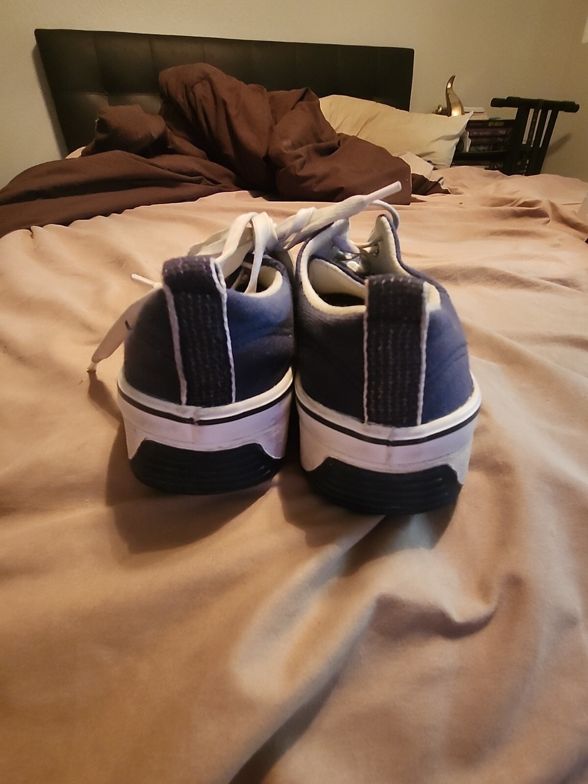 SAOLA Palloncini donna taglia 7 blu bianco scarpe tela suola gomma Oxford stringate