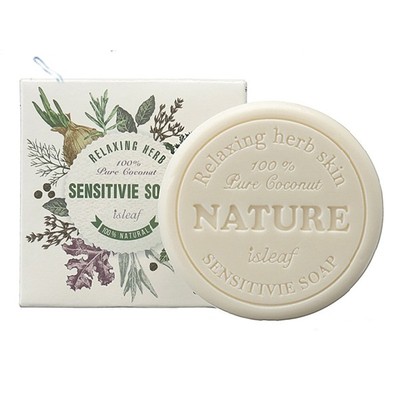 isLeaf Relaxing Herb Sensitivie Soap 100g X 1ea Contains Pure Coconut