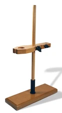Eisco Labs Funnel and Burette Combined Stand, Polished Wood