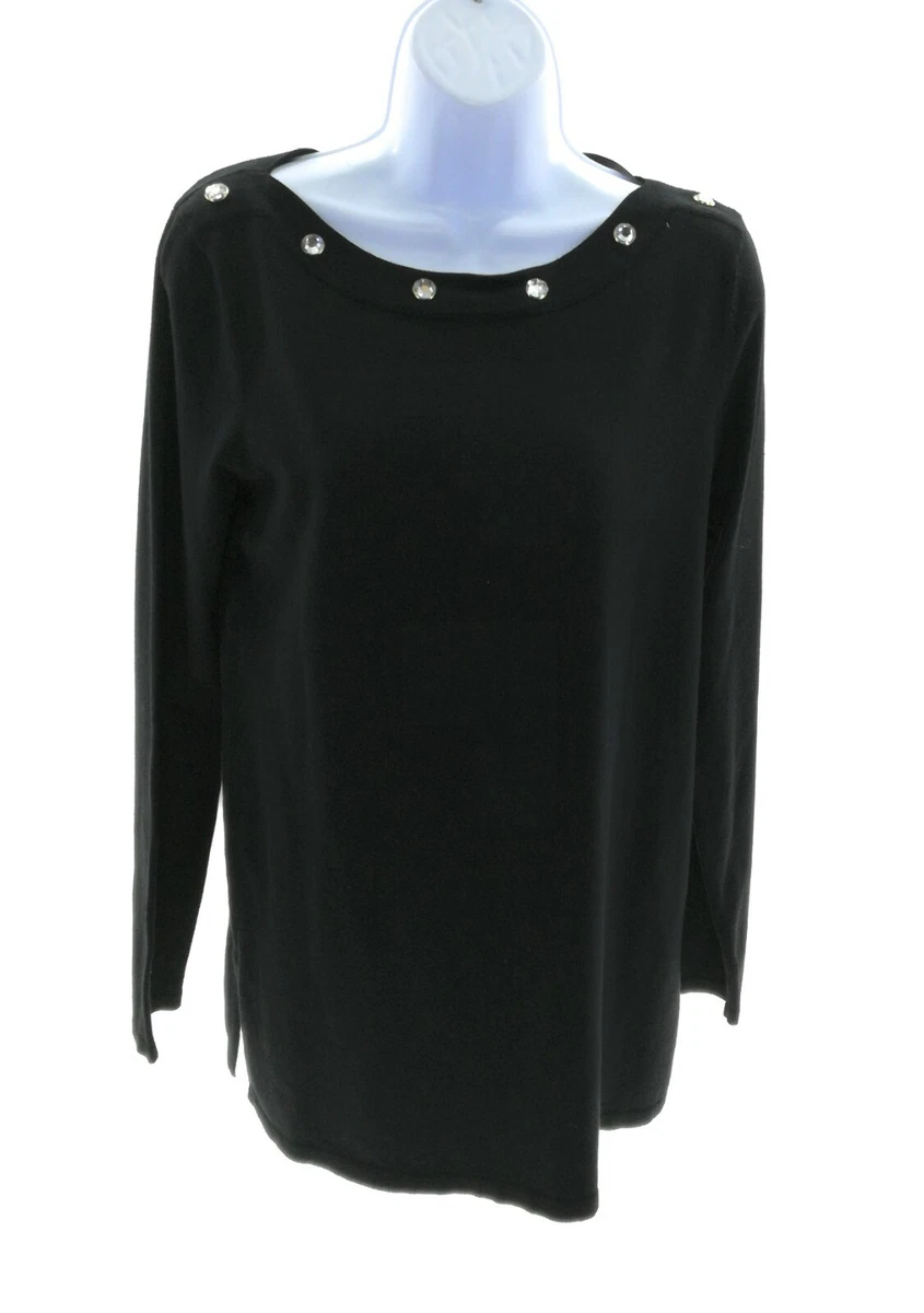Cable Gauge Womens Black Sweater Size Small eBay