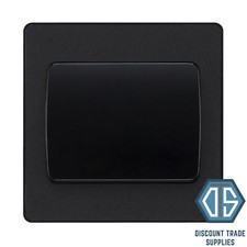 Image of BG Evolve Matt Black Screwless Switches & Sockets Black Inserts Full Range