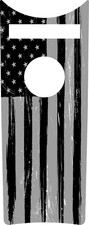 Black & Grey American Flag Dash Insert. Fits 2008-2023+ Road King Dash. USA MADE