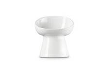 Bol pour animaux de compagnie Le Creuset sur pied blanc profond chien chat mi...