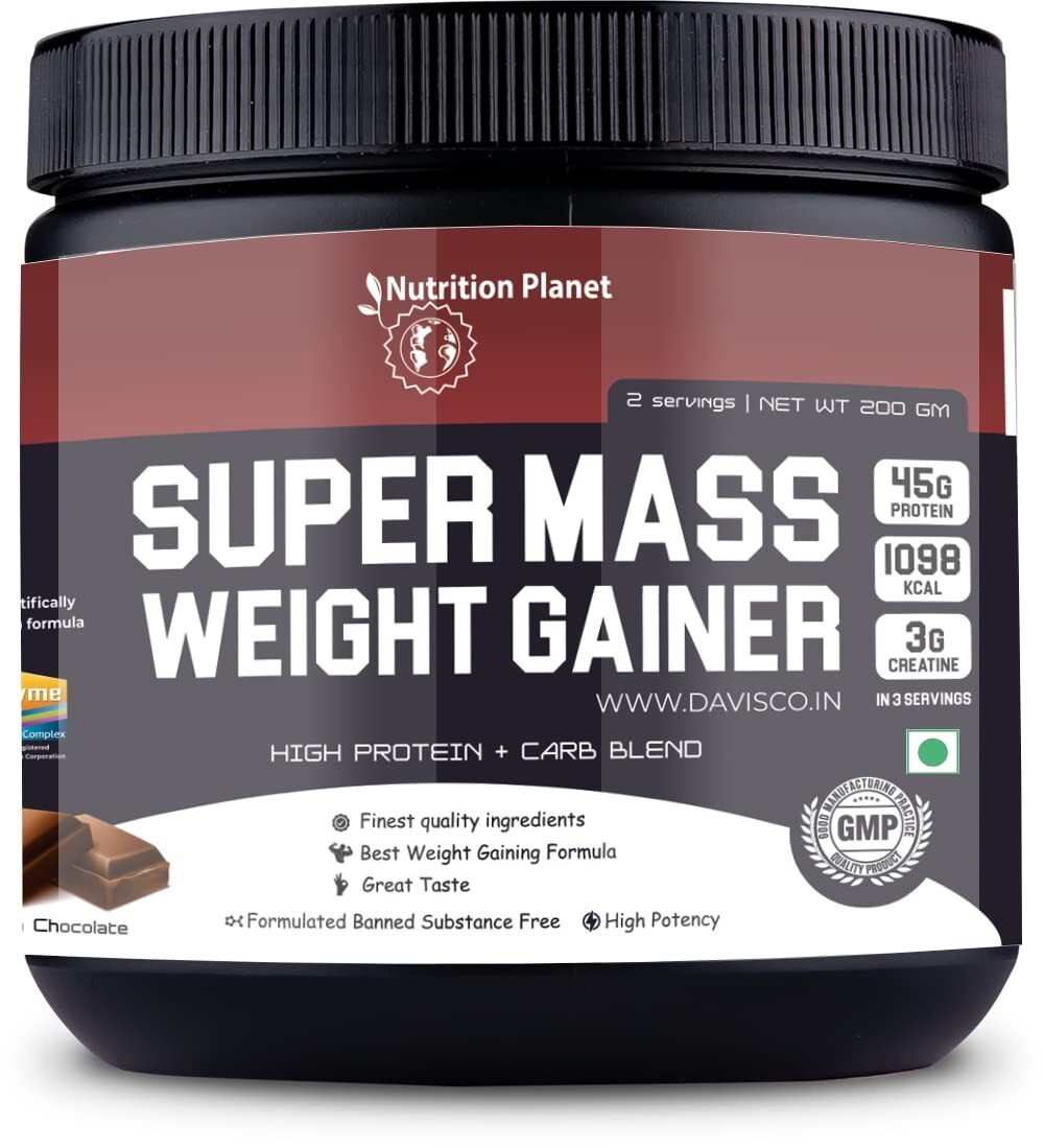 Nutrition Planet Super Mass Weight Gainer Powder with